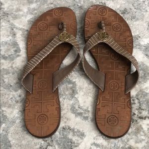 Tory Burch Thora lizard-Embossed Patent leather